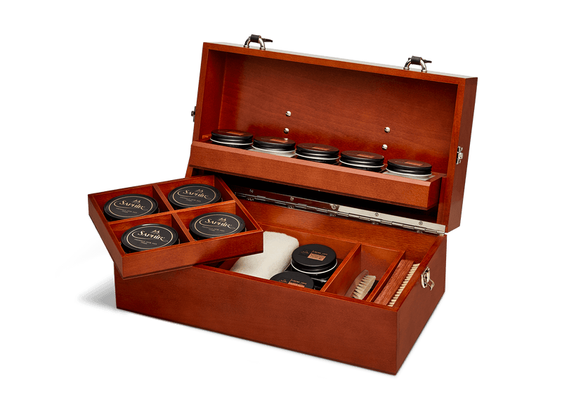 Grand coffret en hêtre chocolat